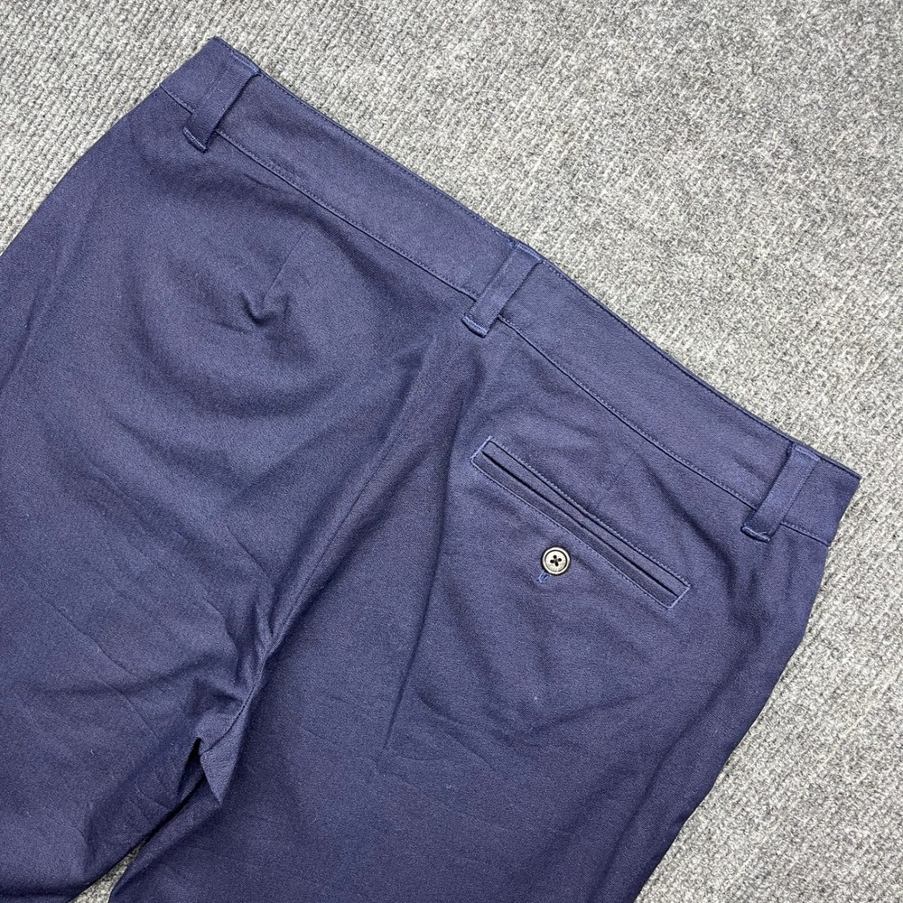 Lauren Ralph Lauren Adelle Navy Blue Straight Leg Pants Size 6 Preppy Workwear